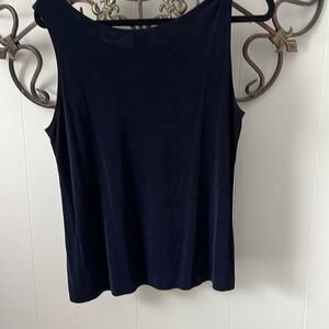 NWOT Chico’s Traveler’s Collection navy tank top. 2P
